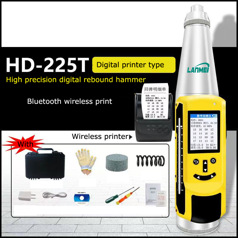 Τυπωμένος ανοξείδωτος χάλυβα Schmidt Concrete Rebound Hammer Tester